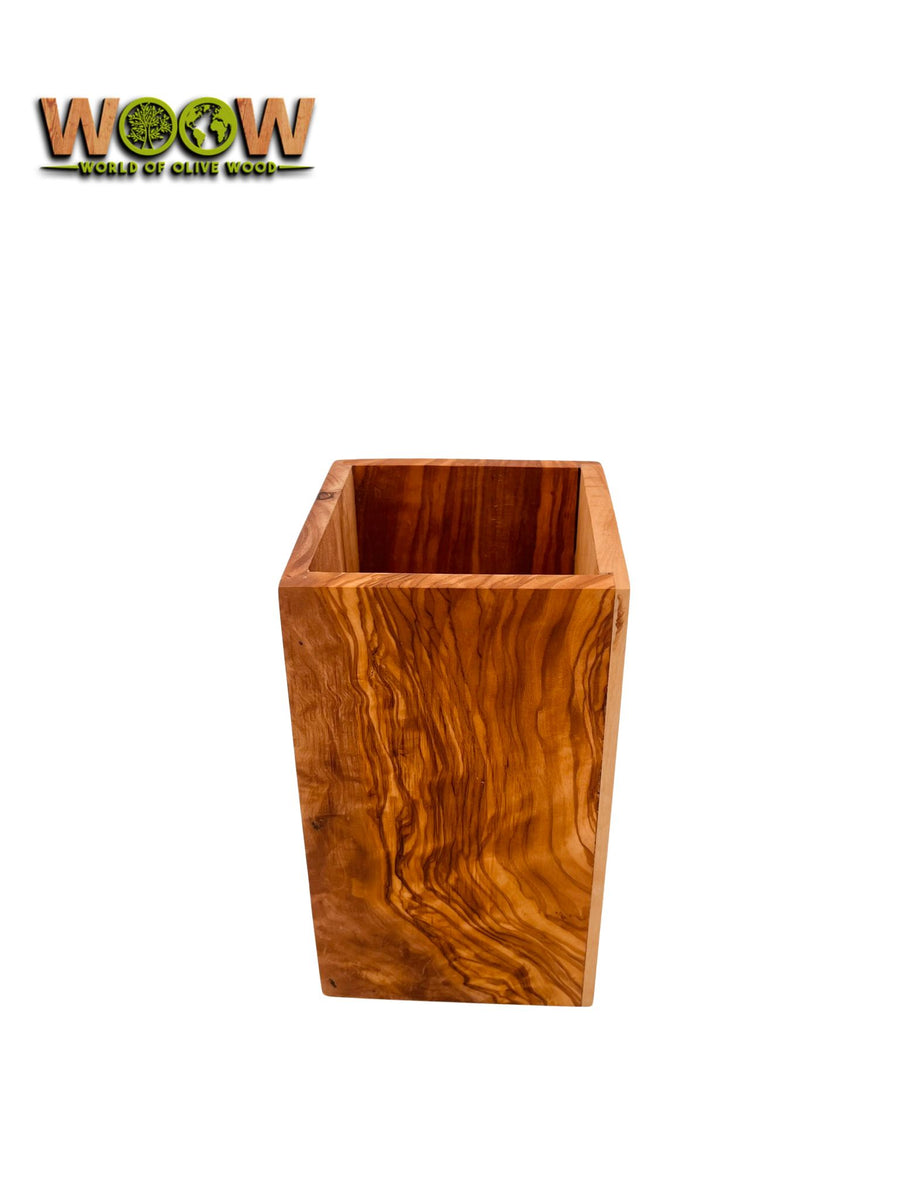 Utensilienhalter aus Olivenholz