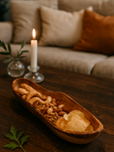Olivenholz Snackschale | Rustikale Nussschale