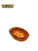 Mediterrane Schale - 12-14cm rustikale Schälchen aus Olivenholz